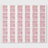 Santa Underwear Wrapping Paper Cadeaupapier (Vlak)