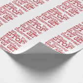 Santa Underwear Wrapping Paper Cadeaupapier (Hoek)