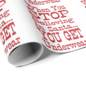 Santa Underwear Wrapping Paper Cadeaupapier (Rol Hoek)