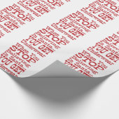 Santa Underwear Wrapping Paper Cadeaupapier (Hoek)