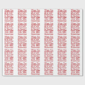 Santa Underwear Wrapping Paper Cadeaupapier (Vlak)