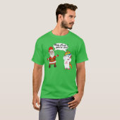 Santa Unicorn Christmas Shirt - Funny Holiday T-sh (Voorkant volledig)