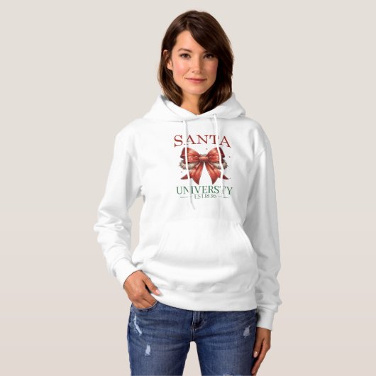 Santa-universiteit Hoodie (Voorkant volledig)