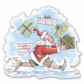 Santa Unprepared contour sticker (Voorkant)