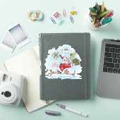 Santa Unprepared contour sticker (iPad Cover)
