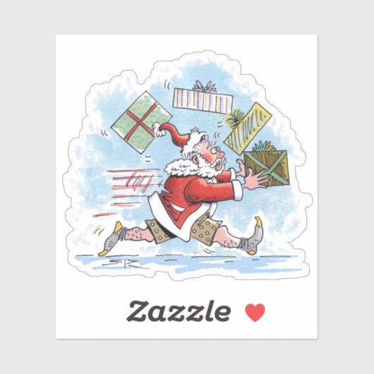 Santa Unprepared contour sticker (Vel)