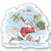 Santa Unprepared contour sticker (Voorkant)