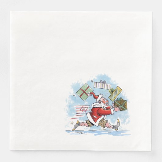 Santa Unprepared dinerpapier Servet (Voorkant)