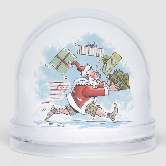 Santa Unprepared snow globe Sneeuwbol (Voorkant)