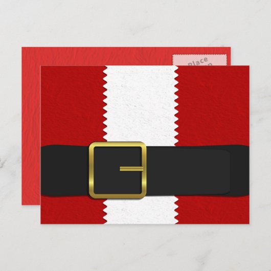 Santa Upclose Briefkaart (Voorkant / Achterkant)