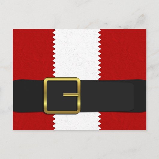 Santa Upclose Briefkaart (Voorkant)