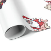 Santa Using Toilet Cadeaupapier (Rol Hoek)