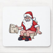 Santa Using Toilet Muismat (Voorkant)
