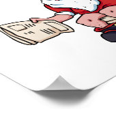 Santa Using Toilet Poster (Hoek)