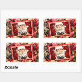 Santa/UW PHOTO aangepaste stickers voor feestdagen (Vel)