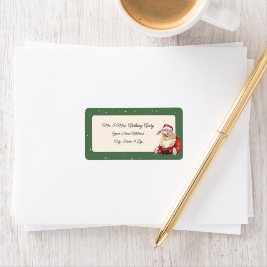  Santa Vader Kerst Adresetiketten Etiket (Insitu)