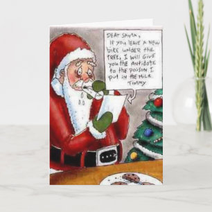 Santa Vakantie Groet Kaart