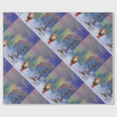 SANTA VAN DE GNOMEN CADEAUPAPIER (Vlak)