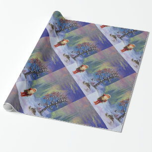 SANTA VAN DE GNOMEN CADEAUPAPIER