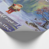 SANTA VAN DE GNOMEN CADEAUPAPIER (Hoek)