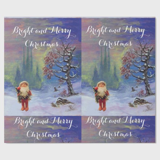 SANTA VAN DE GNOMEN CADEAUPAPIER (Vlak)