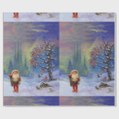 SANTA VAN DE GNOMEN CADEAUPAPIER (Vlak)