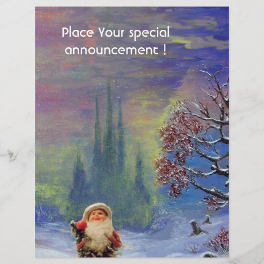 SANTA VAN DE GNOMEN FLYER (Achterkant)