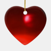 SANTA VAN DE GNOMEN MET RODE RUBY HEART KERAMISCH ORNAMENT (Achterkant)