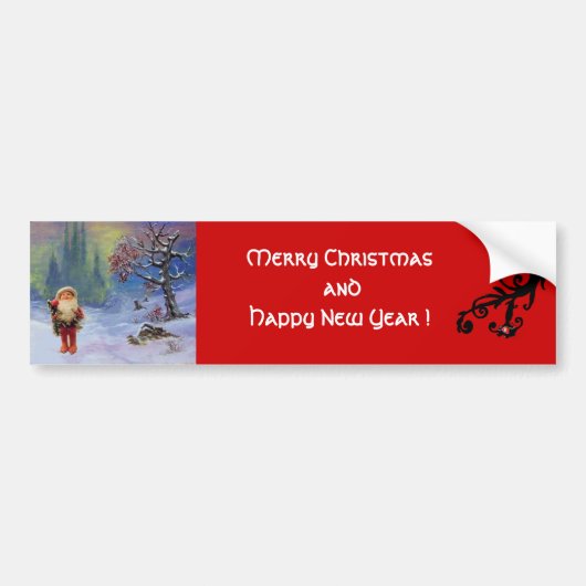 SANTA VAN DE GNOMES BUMPERSTICKER (Voorkant)