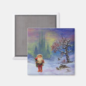 SANTA VAN DE GNOMES MAGNEET (Voorkant / Achterkant)