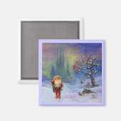 SANTA VAN DE GNOMES MAGNEET (Voorkant / Achterkant)