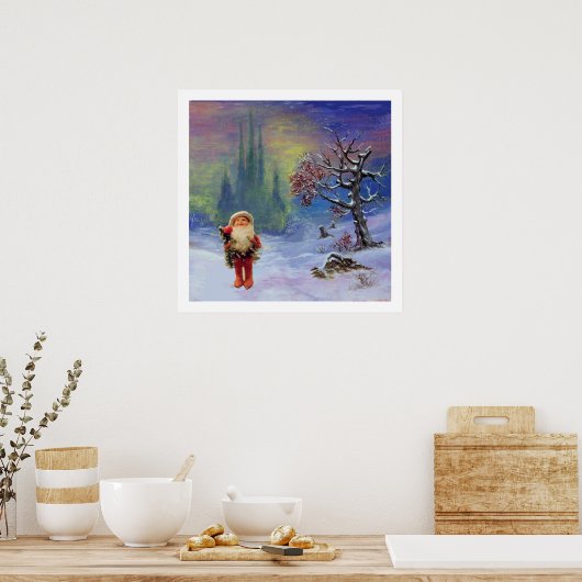 SANTA VAN DE GNOMES POSTER (Keuken)