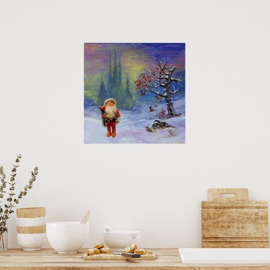 SANTA VAN DE GNOMES POSTER (Keuken)