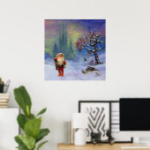 SANTA VAN DE GNOMES POSTER (Thuiskantoor)