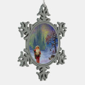 SANTA VAN DE GNOMES TIN SNEEUWVLOK ORNAMENT (Links)