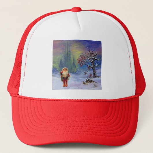 SANTA VAN DE GNOMES TRUCKER PET (Voorkant)