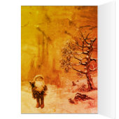 SANTA VAN DE kerstgroet GNOMES (Binnen (Links))