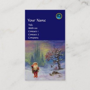 SANTA VAN DE MONOGRAM Blue Sapphire VAN GNOMES Visitekaartje