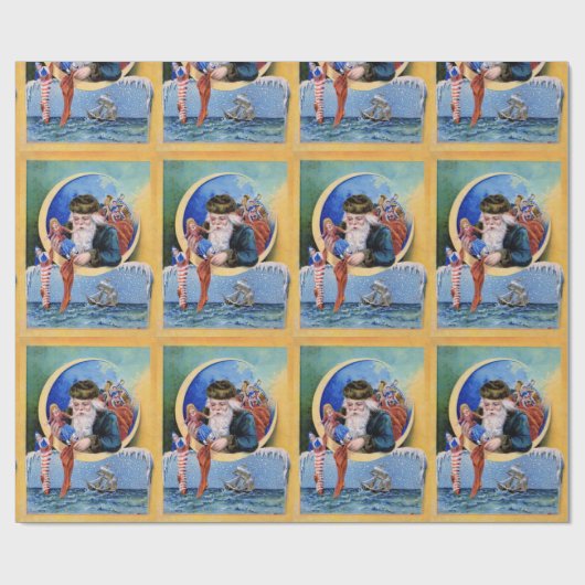 SANTA VAN DE SAILOREN, MOON,CHRISTMAS-SOKKEN EN SP CADEAUPAPIER (Vlak)