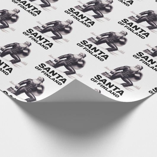 Santa van Finland Kerst Cadeaupapier (Hoek)