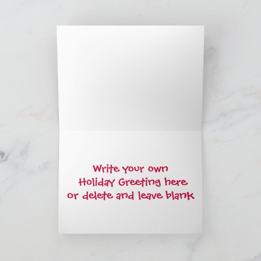 Santa Van met rendier Feestdagen Kaart (Binnen)