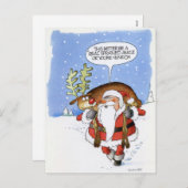 Santa Venison Feestdagenkaart (Voorkant / Achterkant)