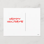 Santa Venison Feestdagenkaart (Achterkant)