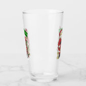 Santa versierde kleine boom schattige dieren vogel glas (Links)