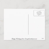  Santa Victoriaans Toile Christmas Feestdagenkaart (Achterkant)