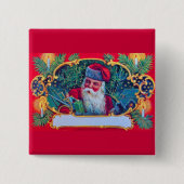 SANTA  VIERKANTE BUTTON 5,1 CM (Voorkant)