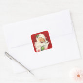 Santa  vierkante Sticker (Envelop)