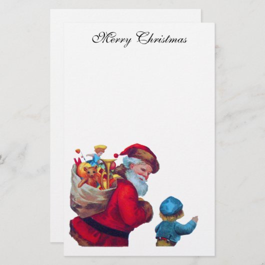 SANTA VINTAGE 2 BRIEFPAPIER (Voorkant / Achterkant)