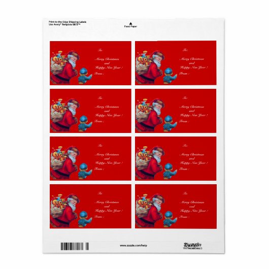 SANTA VINTAGE 2 ETIKET (Full Sheet)