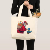 SANTA VINTAGE 2 GROTE TOTE BAG (Voorkant (product))